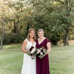 Bill Levkoff Chiffon wrap dress